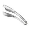 LUCUKU 304 stainless steel food tongs, steak tongs, thickened buffet barbecue bread tongs, hotel food tongs