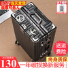 Qizhenge's new suitcase, aluminum frame trolley case, large-capacity password box for male students, good-looking suitcase for women, thickened leather suitcase, obsidian black, thickened and hardened - resistant to pressure and fall, 28 inches, large capacity - moving and shipping abroad