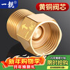 A beautiful brass one-way check valve to prevent water backflow 4-point check valve public toilet pipe toilet check valve copper color 4-point inner wire flows to the outer wire