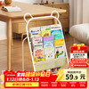 AEY children's bookshelf home picture book shelf reading area mobile toy storage rack simple baby bookcase storage rack floor-standing