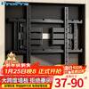 ProPre TV telescopic hanger 37-90 inch TV bracket ultra-thin large load-bearing embedded TV telescopic hanger suitable for TCL Skyworth Huawei Hisense, etc. Does not block the socket