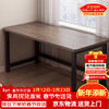 Yaoying computer desk desktop desk home writing study desk office e-sports table long table workbench HXZ15 gray wood grain 80*60*72cm reinforced version
