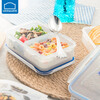 LOCK & LOCK crisper refrigerator storage box plastic sealed lunch box microwaveable lunch box fresh storage box rectangular 2600ml