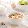 Liangjia pure white ceramic rice bowl, ceramic bowl, soup bowl, ceramic bowl, thickened and anti-scalding, 5 inches, 4 pieces
