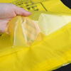 Kelibang large garbage bag medical thickened hospital clinic waste portable vest plastic bag 50*60cm double-sided 3 wires 50 pieces KB1005