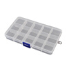 FASITE parts box 15 compartments removable thickened plastic tool component box accessories hardware screw box transparent