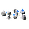 TaoTimeClub push button switch 5.8*5.8-8.5*8.5MM self-locking lockless switch 10 7*7MM self-locking switch double row/6 feet (10 pcs)