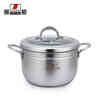 Zhenneng B type Japanese style 304 food grade stainless steel thickened steamer single layer steamer double bottom gas induction cooker universal 26cm