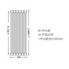 SUNNAT radiator household copper-aluminum composite radiator wall-mounted water heating over water heating custom heating height 655mm