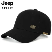 ジープJEEP帽子メンズ野球帽秋冬ファッショントレンドキャップ中高年メンズ・レディース帽子カジュアルアウトドアスポーツブランドメンズキャップA0152ブラック