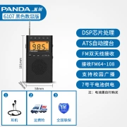 Panda PANDA 6124 Mini-Trockenbatterie-Radio für ältere Menschen Walkman für ältere Menschen Unterhaltung Kleines Taschenradio FM FM AM Halbleiter 6107 schwarz Digitalanzeige