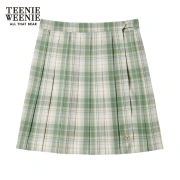 TeenieWeenieクマJKユニフォームスカートプリーツスカートは薄手のサマーカレッジスタイルTTWH216507Iグリーン165/M