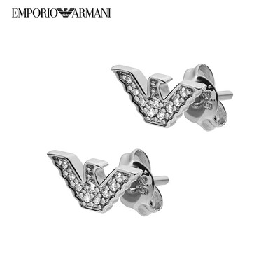 armani earrings silver