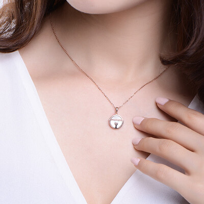 Chao Acer Chj Jewellery Doraemon Bell Shell 18k Gold Rose Gold Color Gold Necklace Female Models