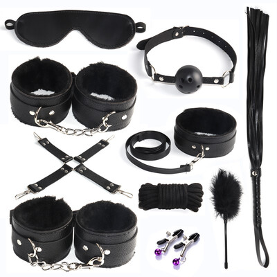 Mystery 29 pieces SM men and women bondage suit handcuffs alternative training fun couple punishment adult Mystery 29 pieces SM men and women bondage suit handcuffs alternative training fun couple punishment adult