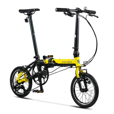 dahon folding bike yellow