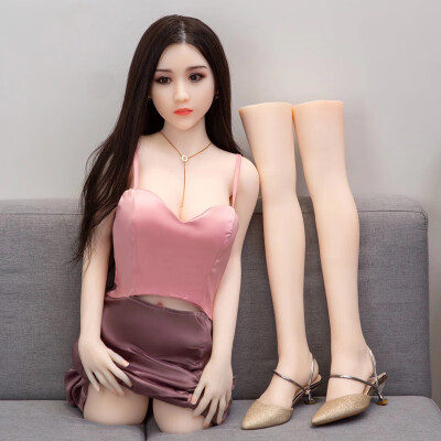 Cool man detachable half body silicone 158 solid doll non