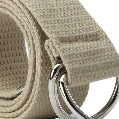 Maxviviメンズベルトキャンバスベルトメンズユースキャンバスダブルリングバックルレディースベルトメンズ韓国版