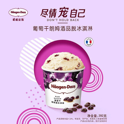 Haagen Dazs Grape Rum Ice Cream 473ml