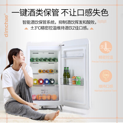 Dimchae Refrigerator Imported From South Korea Mini Single Door Cosmetic Maternal And Child Household Retro Small