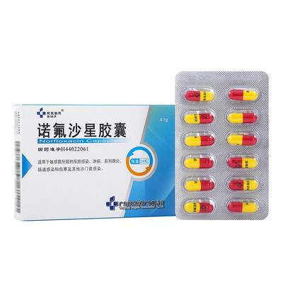 Bangmin Norfloxacin Capsules 0 1g 12 Capsules 2 Boards