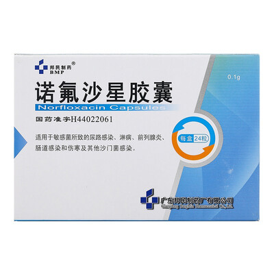 Bangmin Norfloxacin Capsules 0 1g 12 Capsules 2 Boards