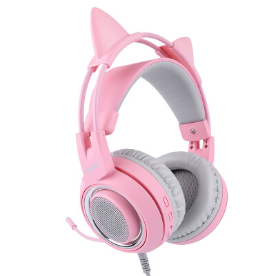 Somic Somic Game Earner Head Wearing Computer Noise Reduction Eating Chicken Eugeny Bass Usb Headset G951pink