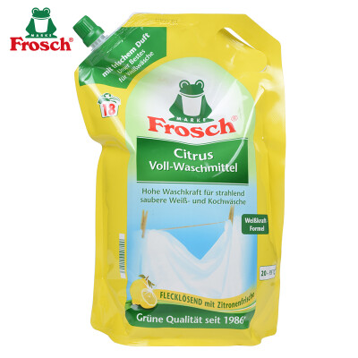 Frosch白色衣物浓缩洗衣液（补充装） 1.8L 德国原装进口