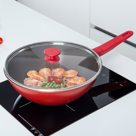 Zwilling ZWILLING wok non-stick wok wok silicone shovel household cooking pot induction cooker universal NOW series wok 28cm65521-280-922