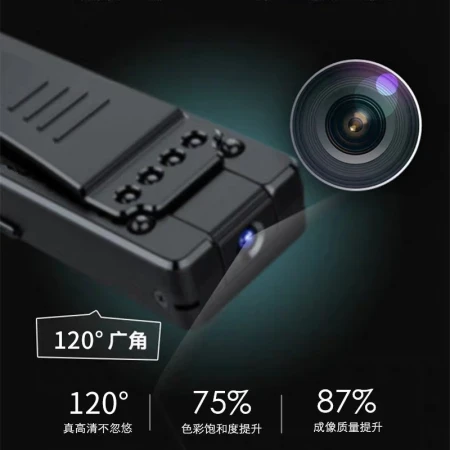 Qianli 1080p HD Camera Conference Recorder Video Recorder Wearable Back Clip Camera Portable Card Video Recorder Night Vision Photography Send 64G Card A7 Recording and Video [HD Direct Recording]