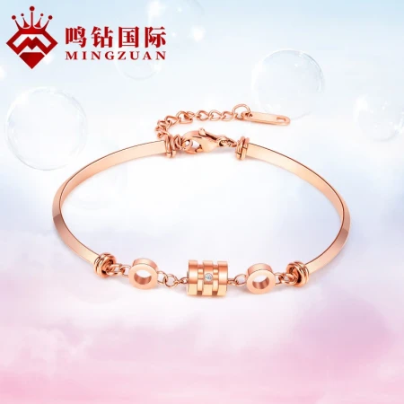 Ming Diamond International Diamond Bracelet Diamond Bracelet Jewelry Women's Models Birthday Gift for Girlfriend HEJS020