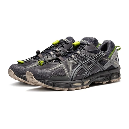 ASICS men's shoes breathable running shoes wear-resistant cushioning trail running shoes retro versatile wear-resistant sports shoes GEL-KAHANA 8 [HB] dark gray 44