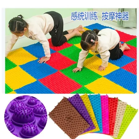 Shiatsu board children's sensory integration training Shiatsu board foot massage mat for children's baby touch training toe pressure finger pad 9 pieces preferential price [random color or remarks]