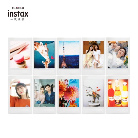 Fuji instax instant mini photo paper white edge single pack 10 sheets for mini7+/9/11/40/90/LiPlay/EVO/hellokitty/Link2