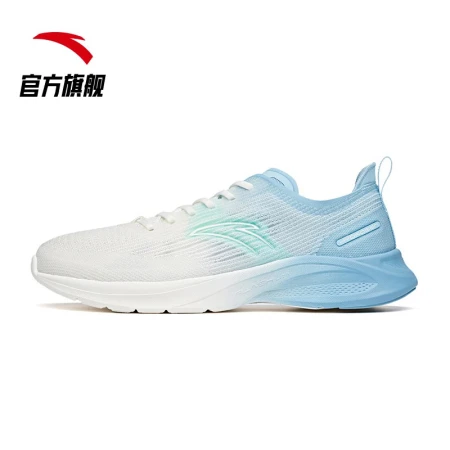 [Hydrogen Running 3] Anta sports shoes men's shoes 2022 winter running shoes men's lightweight breathable casual mesh wear-resistant official website flagship ivory white/waterfall blue-7 8.5 male 42