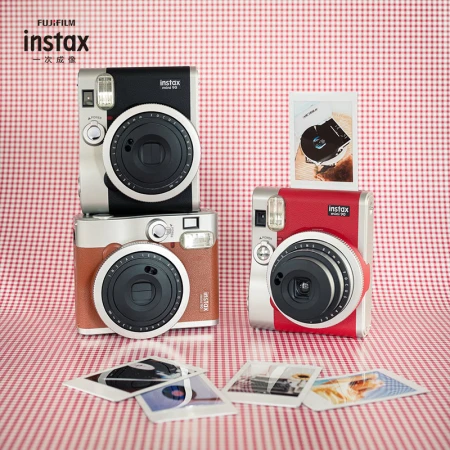 Fuji instax instant imaging camera mini90 brown
