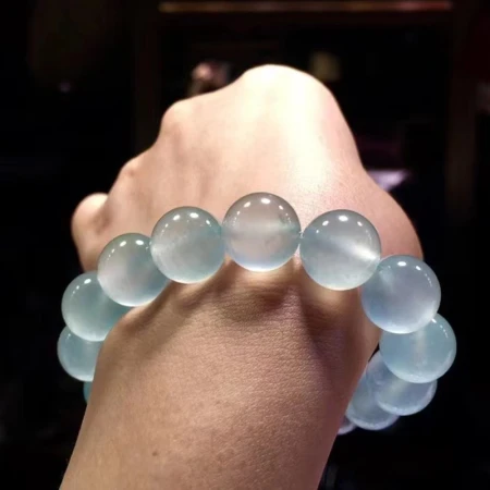 Yu Jiajia Burmese natural jadeite bracelet ladies jewelry [pay the final payment] ice species floating jadeite beads glass full of green round beads celebrity bracelet violet Buddha beads bracelet has contacted customer service to choose goods, the final payment is 4000