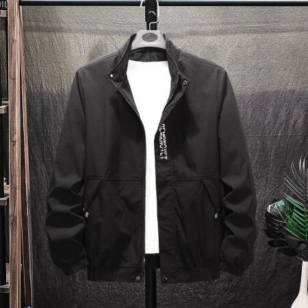 [Men's Jacket][High Quality][Picking Leaks] Spring Autumn Jacket Men's Jacket Men's Korean Trend Student Workwear Windbreaker Men's Jacket Bright Yellow Upper Khaki Lower Black Autumn Jacket 4XL 169-184 Jin