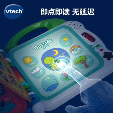 Vtech Vtech English Enlightenment 100 words smart point reading machine early education machine baby baby e-book literacy pure American English learning 1-6 years old toy audio book children's gift