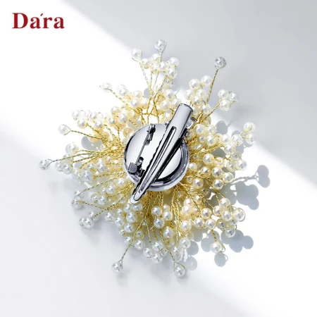 Della Pearl Brooch Ladies' Corsage Buckle Pin Beautiful Dual-purpose Headwear Hair Clip Korean Fashion Jewelry Badge Send Girlfriend to Girlfriend Birthday Gift Pearl Brooch Brooch Can Also Be Used as Hairpin Hair Accessories