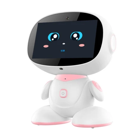 Davinci Yimi Sunshine Intelligent Robot Early Education Machine Children Education Accompanying Learning Machine WIFI Voice Dialogue Story Machine WIFI Version Pink 16G+ Single Microphone
