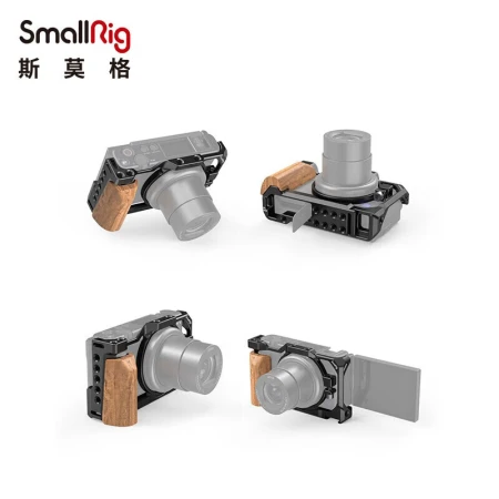 Smog SmallRig 2937 Sony zv1 camera rabbit cage Sony SLR camera wooden side handle anti-scratch accessories