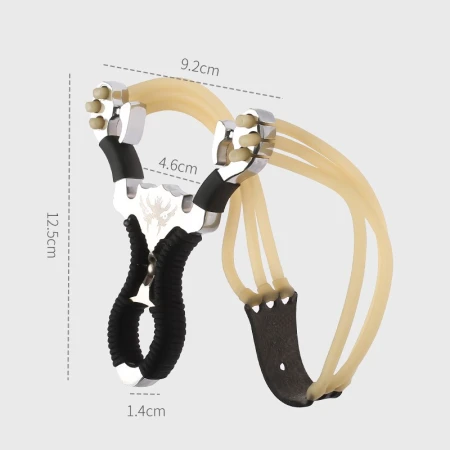 Zhenxiqi slingshot outdoor rubber band combination strong magnetic ring military fan supplies slingshot three-card rubber band
