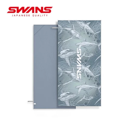 SWANS swimming bath towel men and women beach towel children absorb water quick-drying towel cape seaside swimming supplies ST-A600-3 shark gray
