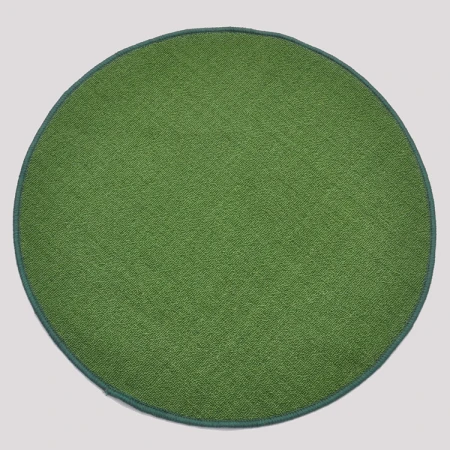 OUZEY 60cm square round mahjong table poker tablecloth plain thickened sound-absorbing chess room poker mat green round diameter 60
