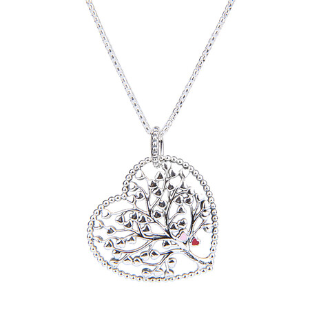 Tree Heart Pendant Necklace 396582ENMX-75