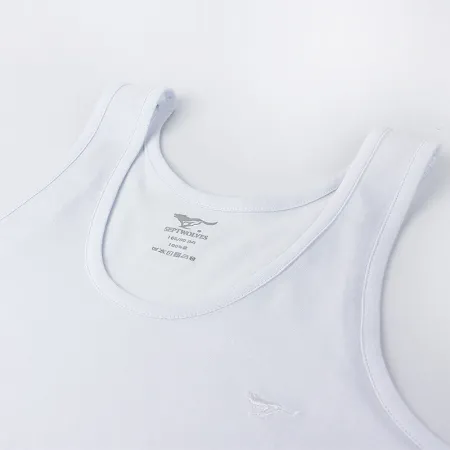 Septwolves Men's Vest Men's Pure Cotton High Elastic Sports Vest Sweat-absorbing and Breathable 2-Pack White 2XL Size Z98790