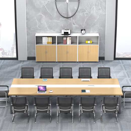 Luolaibao conference table long table modern simple negotiation table office desk training table rectangular conference table 280*120cm