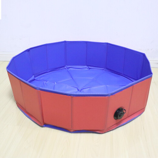 Kangbeni Dog Bathtub Foldable Large Pet Bathtub Small, Medium and Large Dog Teddy Golden Retriever Bathtub Dog Supplies Red Blue Medium/70Jin Jin equals 0.5kg For Dogs