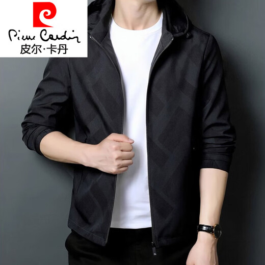 Pierre Cardin Casual veste Vêtements de surtension masculine 2023 Nouvelle veste simple simple veste masculine automne 12127 gris clair m